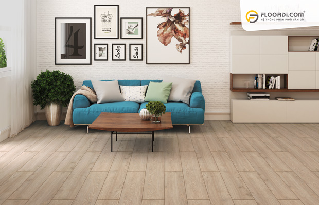 Bí quyết kết hợp sàn gỗ với ghế sofa