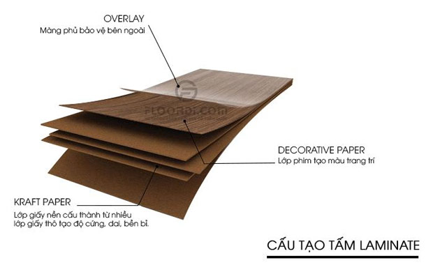 Cấu tạo bề mặt Laminate