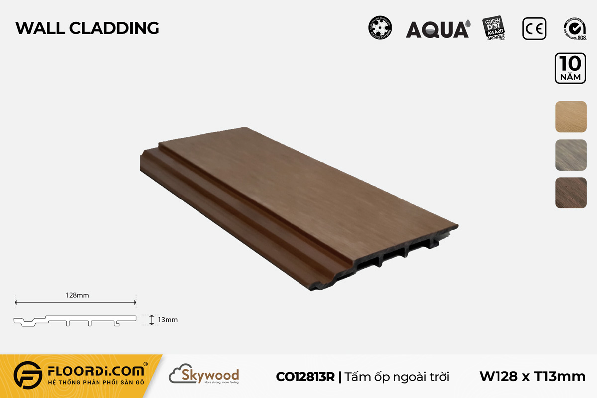 Wall Cladding (Outdoor) - CO12813R - Rosewood - 13mm