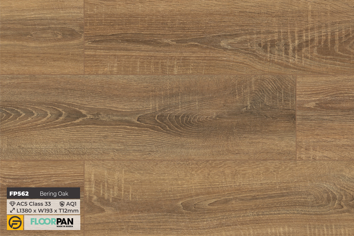 Sàn gỗ Floorpan Emerald FP562 Bering Oak - 12mm - AC5 - AQ1