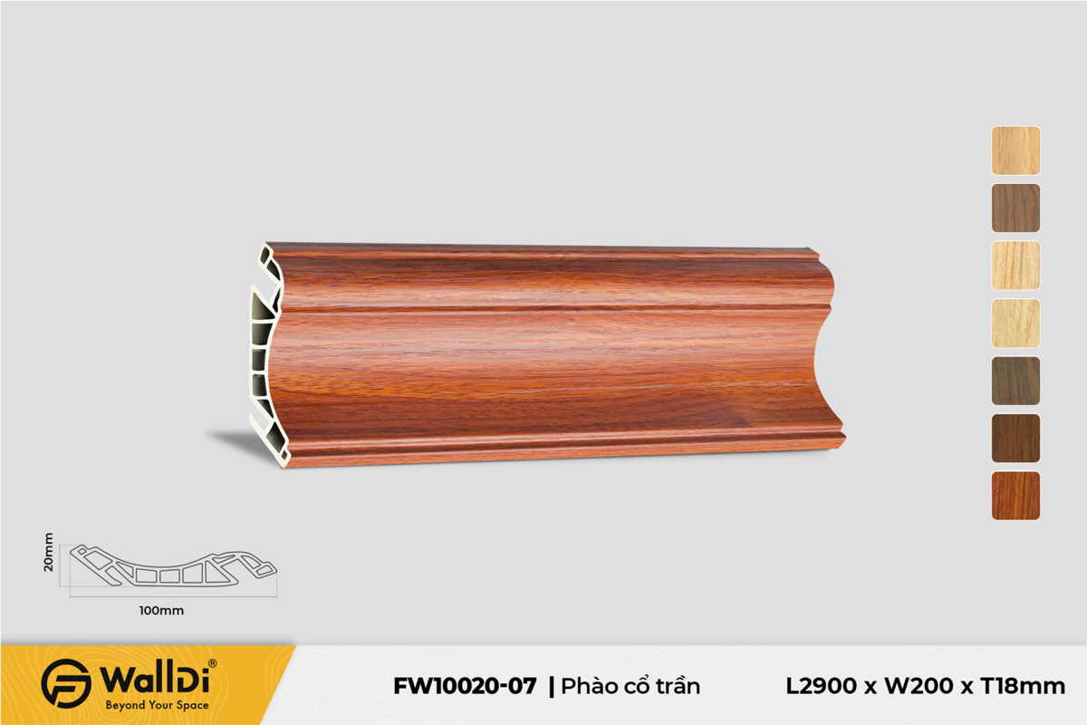 Moulding FW10020-07 - Specila Redwood - 20mm