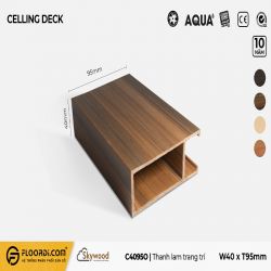 PVC Wall Decking (Indoor) - Okoume - C4095O - 95mm