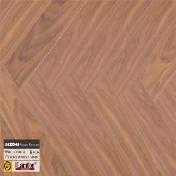 Sàn gỗ xương cá Lamton Herringbone D8230HR Brown Parquet - 12mm - AC3 - AQ4