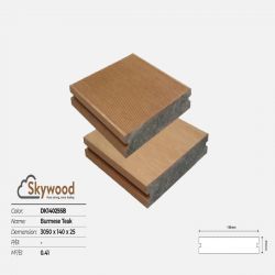 Sàn ngoài trời WPC  Skywood Solid DK14025SB - B.Teak - 25mm