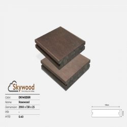 Sàn ngoài trời WPC  Skywood Solid DK14025SR -  Rosewood - 25mm