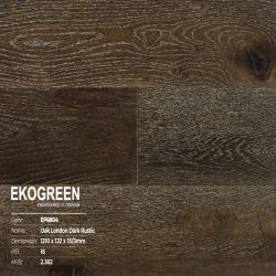 Sàn gỗ Ekogreen Premium EP6804 Oak London Dark Rustic - 15/3mm