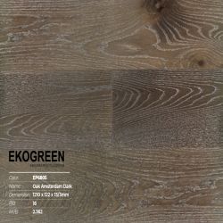 Sàn gỗ Ekogreen Premium EP6805 Oak Amsterdam Dark - 15/3mm