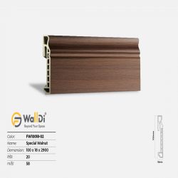 Phào chân tường Walldi FW10018-02 - Special Walnut  - 18mm