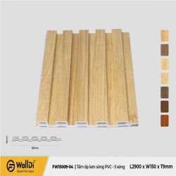 PVC Wall Decking (Indoor) - FW15009-04 - Nice Oak - 9mm