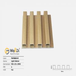 Lam nhựa 4 sóng Walldi FW15825-01 - Light Walnut - 25mm