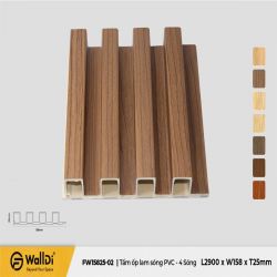 PVC Wall Decking (Indoor) - FW15825-02 - Special Walnut - 25mm