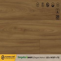 Sàn gỗ SM007 - Elegant Walnut - 12mm -  AC4