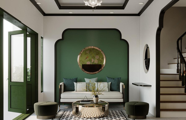 4 cách phối màu sơn phào chỉ trần nhà đẹp, mới nhất 2022 