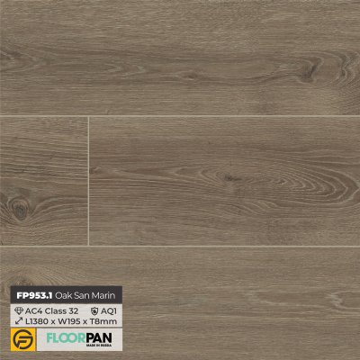 Floorpan Orange Flooring FP953.1 Oak San Marin - 8mm - AC4