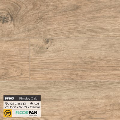 Floorpan Sunfloor Flooring SF103 Rhodes Oak - 12mm - AC5