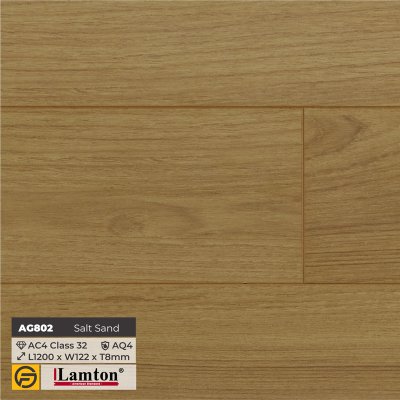 Lamton AquaGuard Flooring AG802 Salt Sand - 8mm - AC4