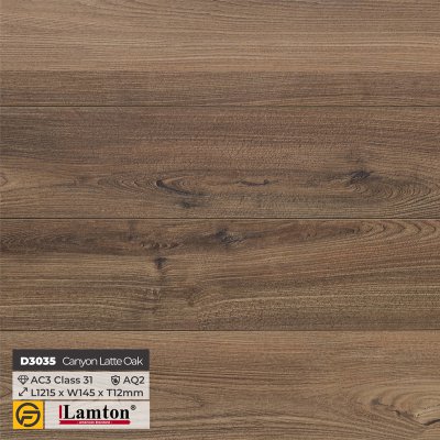 Lamton Havana Flooring D3035 Canyon Latte Oak - 12mm - AC3 - AQ2