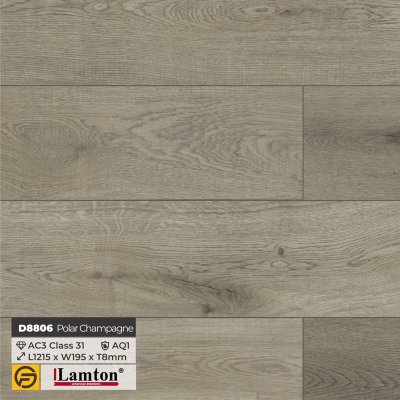 Lamton Rustic Flooring D8806 Polar Champagne - 8mm - AC3 - AQ1
