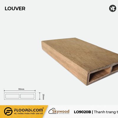 WPC Louver -  LO9020B - B.Teak - 20mm