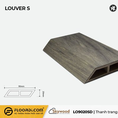 WPC Louver S - LO9020SD - Driftwood - 20mm