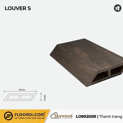 WPC Louver S - LO90209SR - Rosewood - 20mm