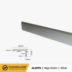 Nẹp nhôm chữ L - AL207S - Silver - 10mm