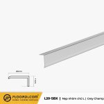 Nẹp nhôm chữ L -  L20-SBX - Grey Champagne 