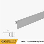 Nẹp nhôm chữ F -  L27-N - 8mm