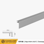 Nẹp nhôm chữ F - L27-SB Champagne  - 8mm