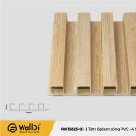 PVC Wall Decking (Indoor) - FW15825-03 - Natural Oak - 25mm