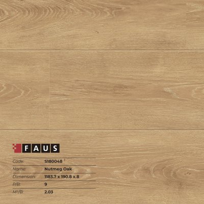 Sàn gỗ S180048 - Nutmeg Oak - 8mm - AC6