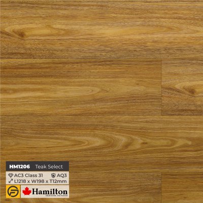 Hamilton Flooring HM1206 Teak Select - 12mm - AC3 - AQ4