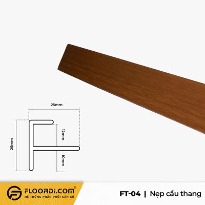 Nẹp chữ F - FT-04 - Brown - 12mm