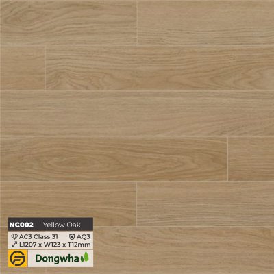 Sàn gỗ Dongwha Natus - Classy NC002 - Yellow Oak - 12mm - AC3 - AQ3