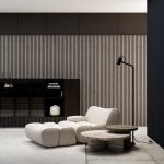 Grey Oak 10′ Acoustic Slat Wood Wall Panel