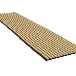 White Oak 10' - Acoustic Slat Wood Wall Panel